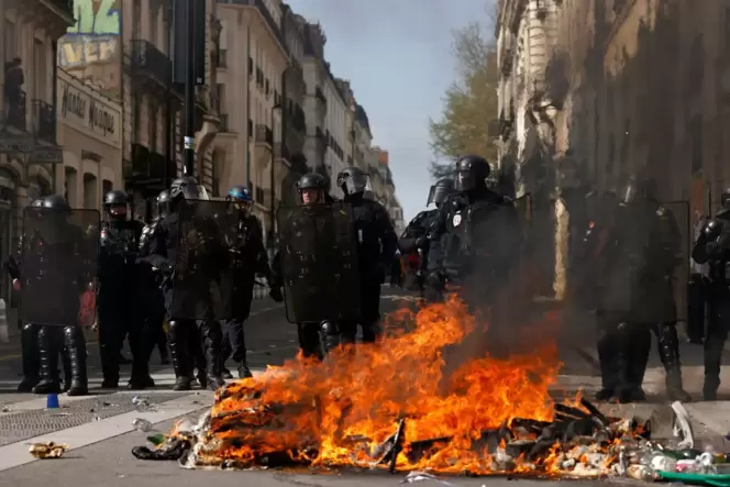 Proteste in Frankreich - Nantes