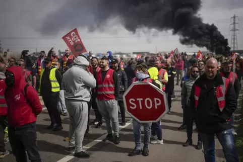 Frankreich: Proteste gegen die Rentenreform. 