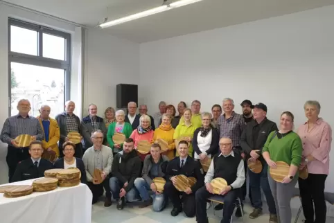 Die Geehrten beim Frühjahrsempfang in Esthal.