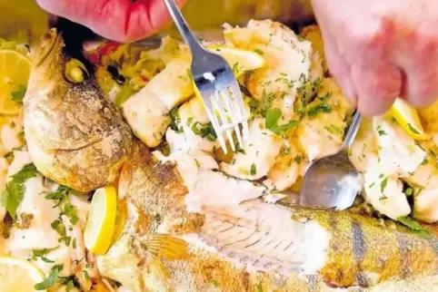 Traditionelle Speise an Karfreitag: Fisch. 