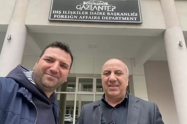 Ibrahim Yetkin (rechts) mit dem Partnerschaftsbeauftragten aus Gaziantep Sahin Cetin. 