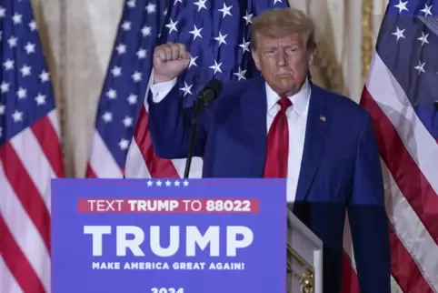 Angriffslustig wie eh und je: Donald Trump.