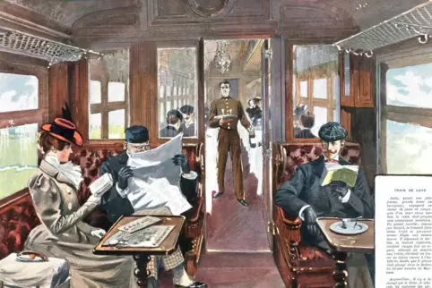 Wie bei Agatha Christie im legendären Orient-Express: Ein Nachtzug damals.