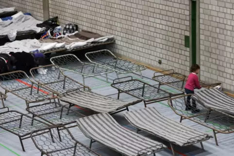Noch ist es nicht ganz so weit: 2015 wurden in Bayern Notunterkünfte für Flüchtlinge vorbereitet.