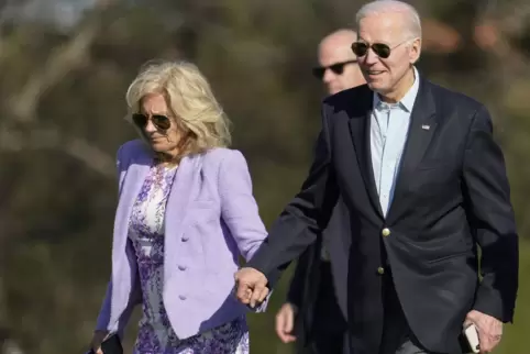 Joe Biden mit Ehefrau Jill.