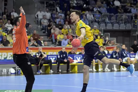 Patrick Groetzki im Spiel gegen den VfL Gummersbach. 