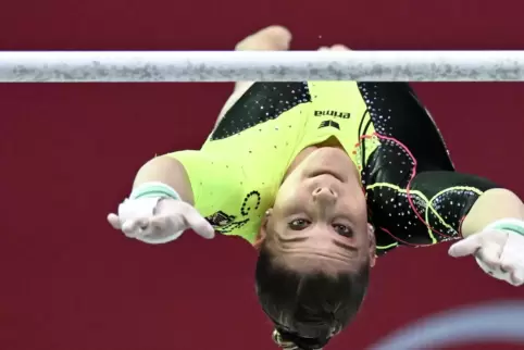 Elisabeth Seitz ist mit 29 Jahren die älteste Turnerin in der deutschen Formation.
