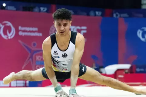 Unerwartet: Milan Hosseini war bei der vergangenen WM noch Ersatzmann, nun turnte er sich zu EM-Bronze. 