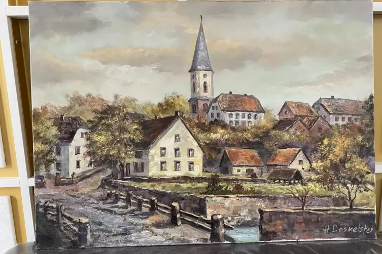 Eine historische Ansicht der fr&uuml;heren Kirche. 