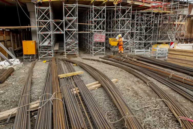 Rund 1000 Tonnen Stahl werden verbaut.