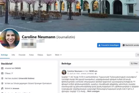So sieht das Profil auf Facebook aus.