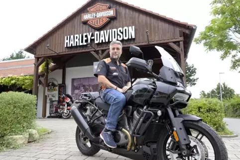 Pascal Vergnaud, Chef von Harley-Davidson in Ludwigshafen-Ruchheim. 