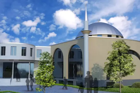 So könnte die Ditib-Moschee in Germersheim nach den Plänen aussehen. 