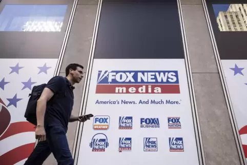Der Hauptsitz von Fox News in New York: Der US-Sender galt und gilt als treuer Verbündeter von Ex-US-Präsident Donald Trump.