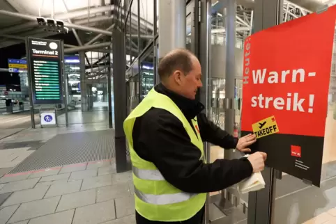 Auch am Hamburger Flughafen wird gestreikt.
