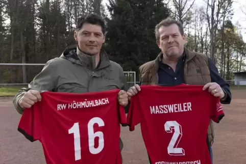 Der Sportliche Leiter des TuS Maßweiler, Christian Meier (links), und Höhmühlbach-Sportvorstand Armin Zimmermann haben schon ein