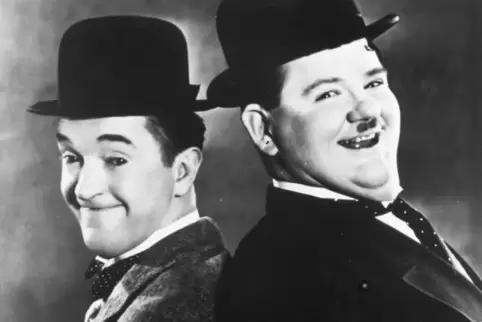Legendäres Duo: Stan Laurel und Oliver Hardy.