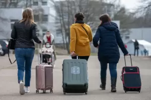 Ukrainische Flüchtlinge: Sind manchen ein Dorn im Auge.