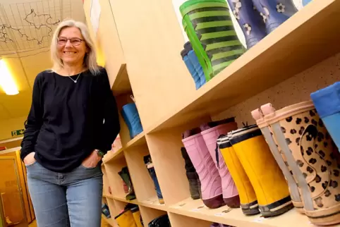 Kita-Sozialarbeiterin Manuela Hüter in der Kita Regenbogen. Hier und in den anderen Kindergärten in der Gemeinde hat sie ein off