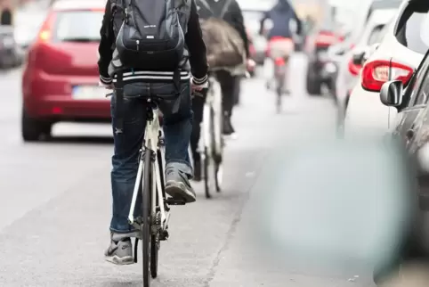 Fahrradfahren ist in Pfälzer Städten nur ein mittelgroßes Vergnügen. 