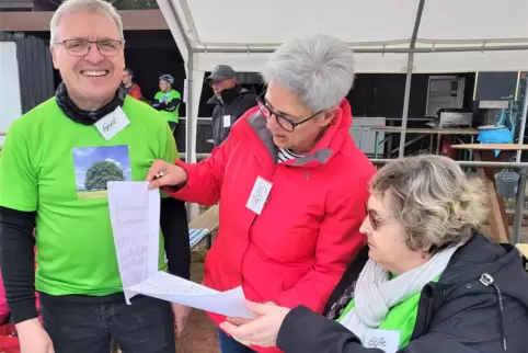 Das Organisationsteam um Gerd Rahm, Sabine Adam und Elfie Rahm (v. li.) freute sich über einen Rekord bei den Teilnehmern. 