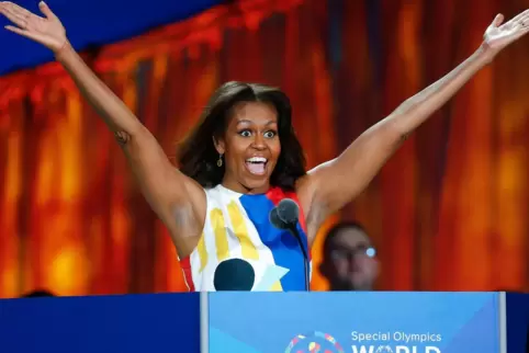 Michelle Obama eröffnete die Special Olympics 2015 in Los Angeles. 