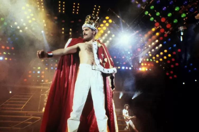 Freddie Mercury am 21. Juni 1986 in Mannheim. 