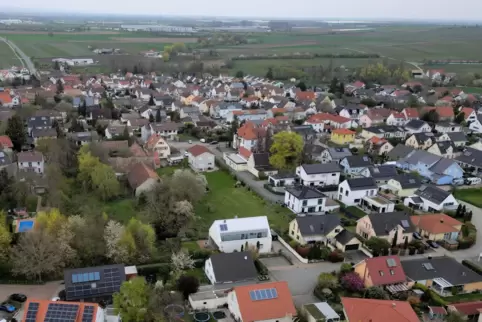 Kirchheim von oben. 