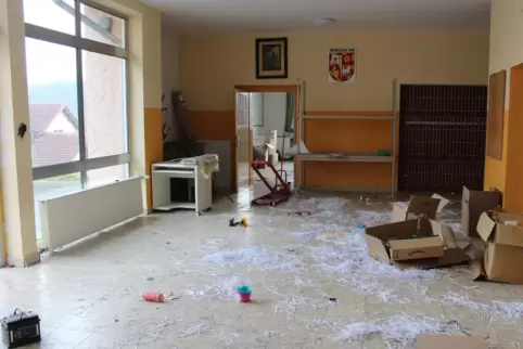 Die Täter haben in dem Gebäude übel gehaust.