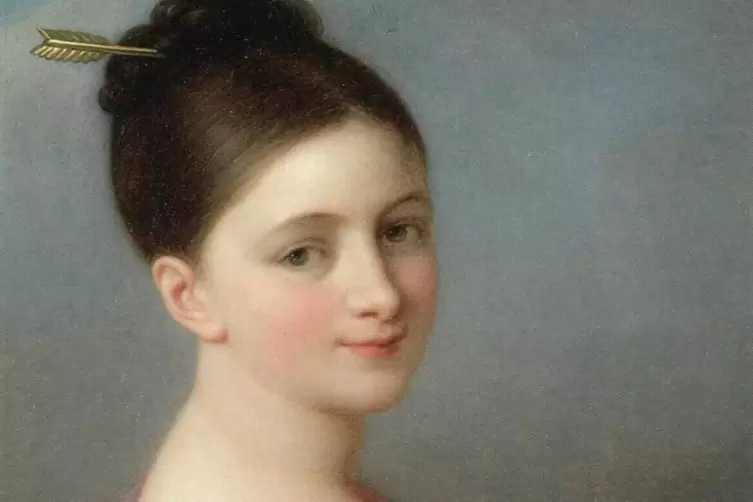 Jung, sch&ouml;n, auf der Suche nach Liebe: Herzogin Luise, portr&auml;tiert von Josef Grassi um 1814. 