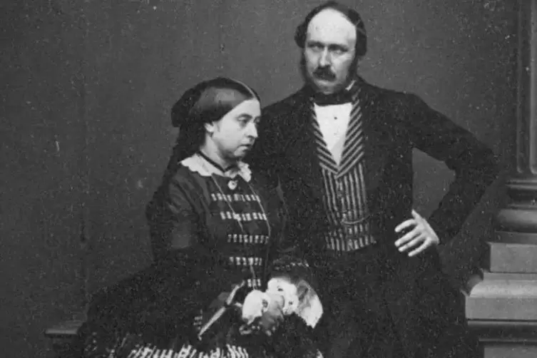 Luises j&uuml;ngster Sohn Albert, mit seiner Gemahlin, der englischen K&ouml;nigin Victoria. 