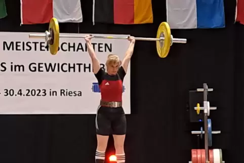 Korinna Diehl beim Wettkampf. 