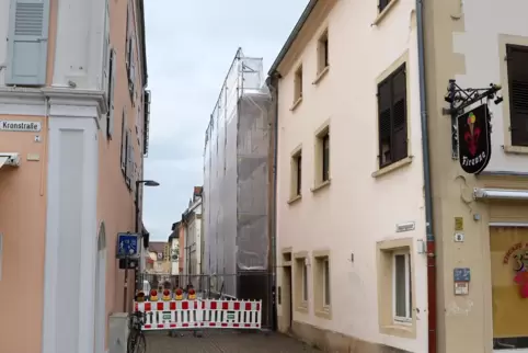 Das Gerüst steht.