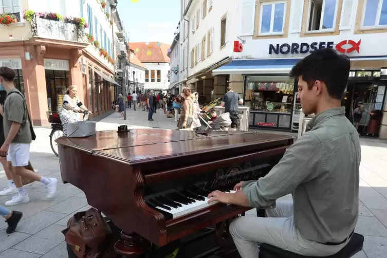 Stra&szlig;enmusiker bei der Fete de la Musique. 