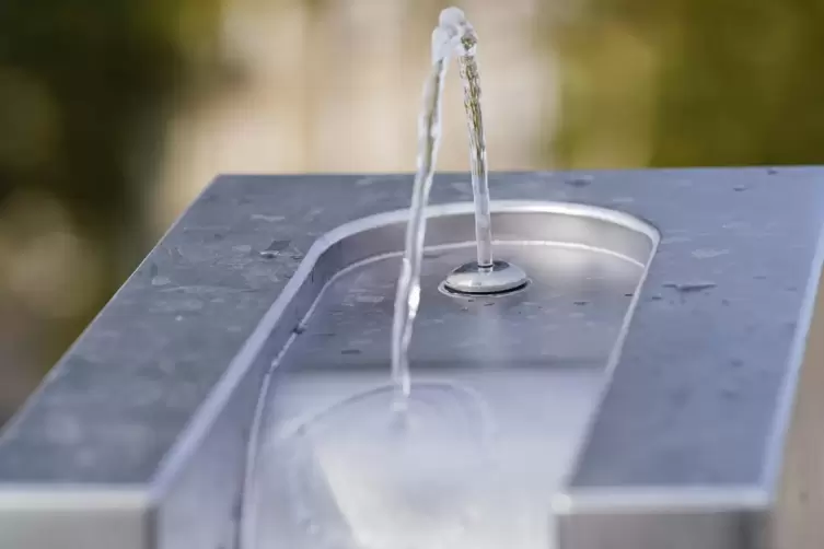 Trinkwasserbrunnen in Mannheim. 