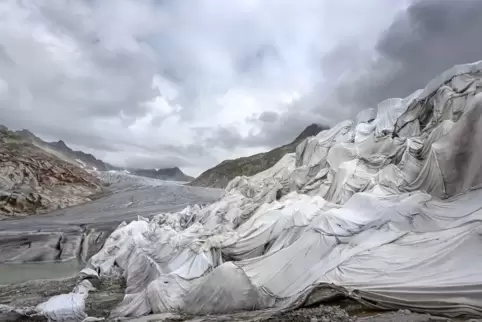 Abschmelzende Eismassen: Thomas Wredes „Rhônegletscher IV“ (2020) 