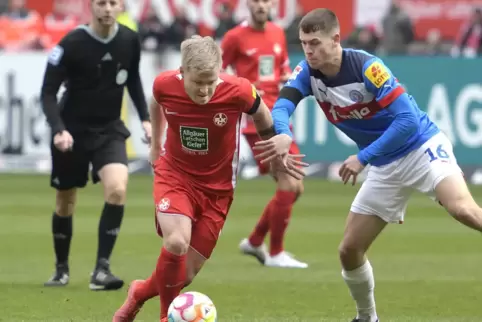 Jean Zimmer (links) steht sinnbildlich für die Tugenden des FCK: Kampf.