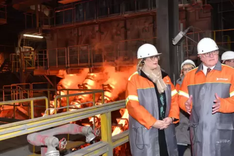 Die Hütte in Völklingen soll das erste Stahlwerk in Europa sein, das komplett CO2-neutral Stahl produziert. Grüner Wasserstoff s