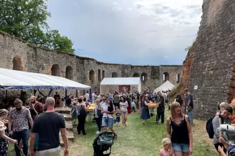 Das Burgfest 2022 – so gut besucht wie schon lange nicht mehr. 