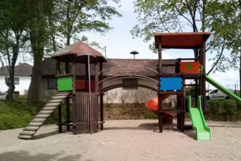 Wieder eröffnet: der Spielplatz im Hütschenhausener Ortsteil Katzenbach. 