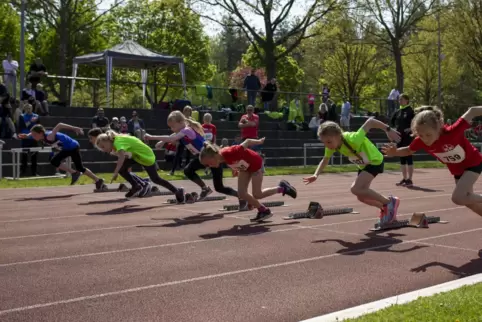Ein Bild aus dem vergangenen Jahr: Start für die 50 Meter.