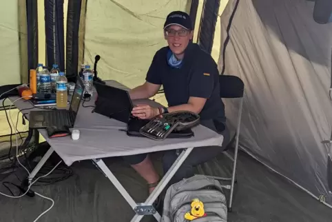 Alexandra Unkelbach bei der Arbeit in der Türkei.