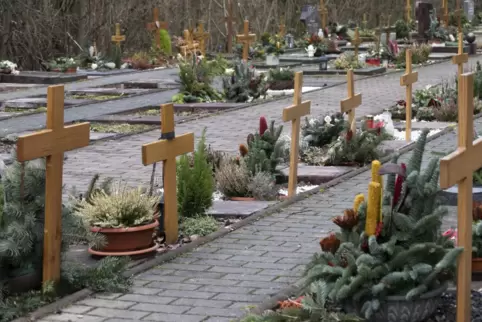 Auf dem neuen Wiesengrabfeld sind Urnen- und Erdbestattungen möglich.