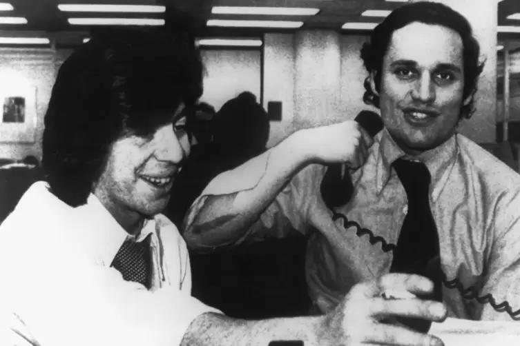 Die „Watergate“-Enthüller Bob Woodward (rechts) und Carl Bernstein (links). 