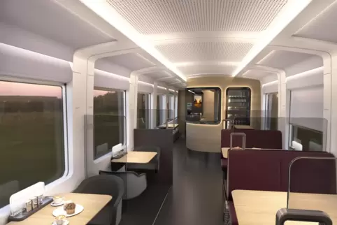Der künftige ICE L bekommt auch ein Restaurant.