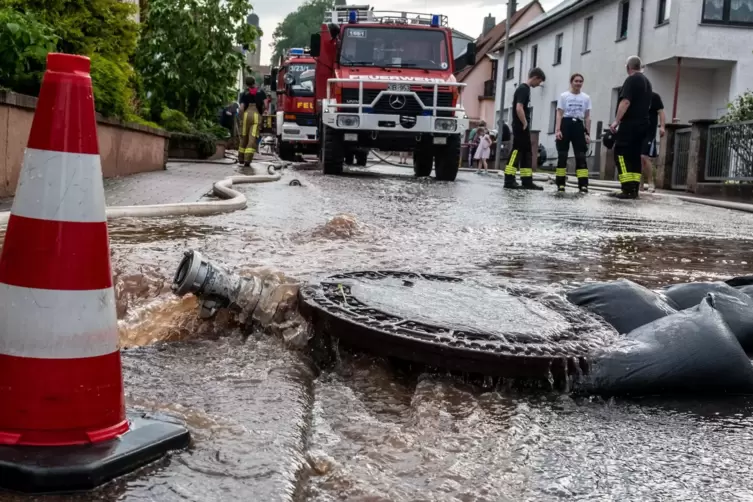 So sah es nach den heftigen Regenschauern im Ramser Klosteracker aus.