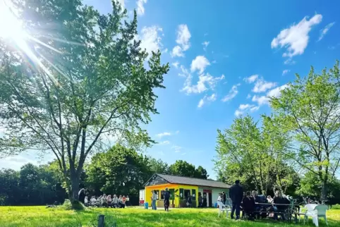 Neuer Anstrich, neuer Pächter: Das Kiosk am Nachtweideweiher.