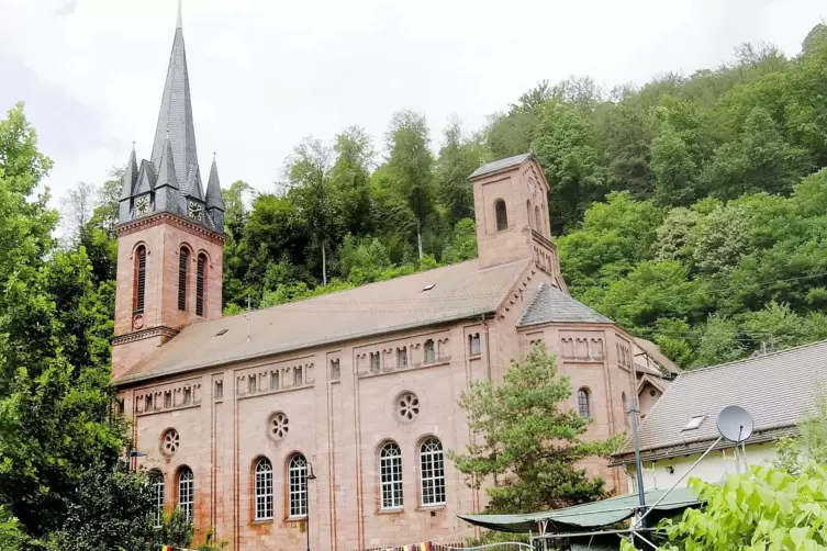 Die protestantische Kirche in Elmstein. 