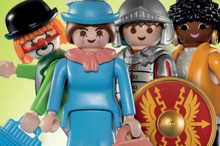 Vielf&auml;ltig wie die Welt: Die Playmobil-Figuren vom Ausstellungsplakat.