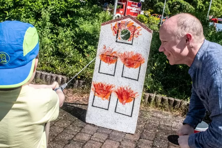 Die Kleinsten haben Spa&szlig; und werden spielerisch informiert. 